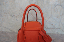 将图片加载到图库查看器，HERMES LINDY 26 Clemence leather Orange poppy U刻印 Shoulder bag 800030116
