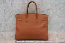 Load image into Gallery viewer, HERMES BIRKIN 35 Graine Couchevel leather Gold □A Engraving Hand bag 700040128

