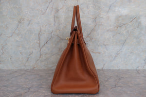 HERMES／エルメス バーキン35 クシュベル ゴールド 〇Y刻印 ハンドバッグ 700040014