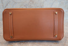 Load image into Gallery viewer, HERMES BIRKIN 35 Graine Couchevel leather Gold □A Engraving Hand bag 700040128
