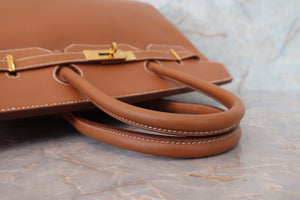 HERMES／エルメス バーキン35 クシュベル ゴールド 〇Y刻印 ハンドバッグ 700040014