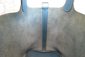 HERMES／エルメス ピコタンＰＭ トリヨンクレマンス ブルージーン □H刻印 ハンドバッグ 700030126