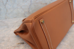 HERMES BIRKIN 35 Graine Couchevel leather Gold □A Engraving Hand bag 700040128