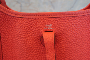 HERMES／エルメス エブリンTPM トリヨンクレマンス ルージュピヴォワンヌ D刻印 ショルダーバッグ 700080012