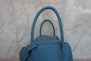 HERMES／エルメス リンディ34 トリヨンクレマンス ブルージーン T刻印 ショルダーバッグ 700060215