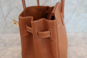 HERMES BIRKIN 35 Graine Couchevel leather Gold □A Engraving Hand bag 700040128