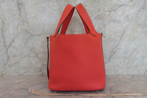 HERMES／エルメス ピコタンロックＰＭ トリヨンクレマンス ローズジャイプール R刻印 ハンドバッグ 700090033
