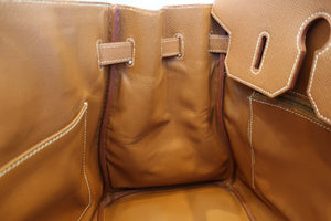 HERMES BIRKIN 35 Graine Couchevel leather Gold □A Engraving Hand bag 700040128