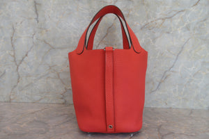 HERMES／エルメス ピコタンロックＰＭ トリヨンクレマンス ローズジャイプール R刻印 ハンドバッグ 700090033