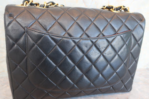 CHANEL/香奈儿 中号CF 单盖包 链条包 羊皮 Black/Gold hadware(黑色/金色金属) 肩背包 600090074