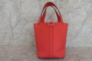 HERMES／エルメス ピコタンロックＰＭ トリヨンクレマンス ローズジャイプール R刻印 ハンドバッグ 700090033