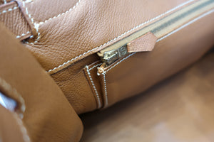 HERMES BIRKIN 35 Graine Couchevel leather Gold □A Engraving Hand bag 700040128
