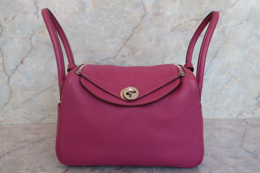 HERMES／エルメス リンディ26 トリヨンクレマンス トスカ □O刻印 ショルダーバッグ 700050140