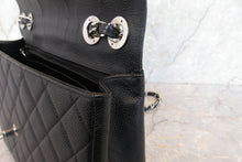 画像をギャラリービューアに読み込む, CHANEL/シャネル 中マトラッセシングルフラップチェーンショルダーバッグ キャビアスキン ブラック/シルバー金具 ショルダーバッグ 700110137
