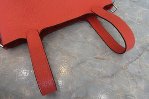 HERMES／エルメス ピコタンロックＰＭ トリヨンクレマンス ローズジャイプール R刻印 ハンドバッグ 700090033