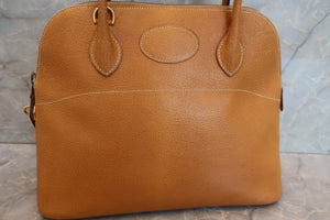 HERMES／BOLIDE 31 Pigskin Natural ○X Engraving Shoulder bag 700070296
