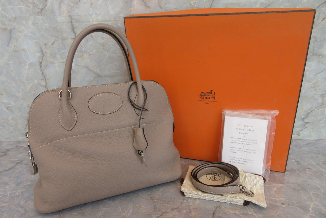 HERMES／エルメス ボリード31 トリヨンクレマンス トゥルティエールグレー □K刻印 ショルダーバッグ 700050116