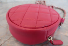 画像をギャラリービューアに読み込む, CHANEL/シャネル マトラッセラウンドチェーンショルダーバッグ ラムスキン ピンク/シルバー金具 ショルダーバッグ 700030106
