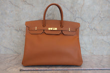 画像をギャラリービューアに読み込む, HERMES／エルメス バーキン40 クシュベル ゴールド □B刻印 ハンドバッグ 800020050
