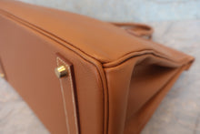画像をギャラリービューアに読み込む, HERMES／エルメス バーキン40 クシュベル ゴールド □B刻印 ハンドバッグ 800020050
