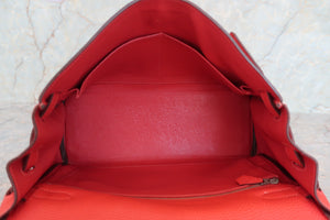 HERMES／エルメス ケリー32 トゴ ルージュピヴォワンヌ □R刻印 ショルダーバッグ 700070002