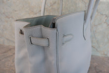 将图片加载到图库查看器，HERMES BIRKIN 40 Togo leather Lite blue □F刻印 Hand bag 800060153
