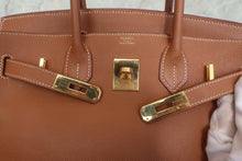 画像をギャラリービューアに読み込む, HERMES／エルメス バーキン30 クシュベル ゴールド □C刻印 ハンドバッグ 700090210
