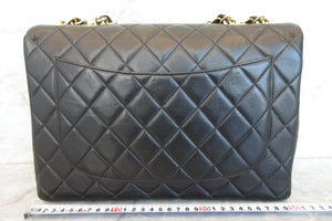 CHANEL/シャネル 中マトラッセシングルフラップチェーンショルダーバッグ ラムスキン ブラック/ゴールド金具 ショルダーバッグ 700070161