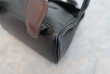 将图片加载到图库查看器，HERMES Kelly Dole Gulliver leather Black/Brown Hand bag 600070152
