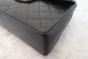 CHANEL/シャネル 中マトラッセシングルフラップチェーンショルダーバッグ ラムスキン ブラック/ゴールド金具 ショルダーバッグ 700070161