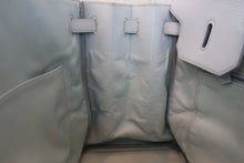 将图片加载到图库查看器，HERMES BIRKIN 40 Togo leather Lite blue □F刻印 Hand bag 800060153
