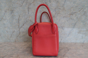 HERMES／エルメス リンディ30 トリヨンクレマンス ブーゲンビリア □O刻印 ショルダーバッグ 700040009