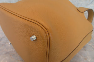 HERMES／エルメス ピコタンロックＭＭ トリヨンクレマンス ナチュラルサブレ □R刻印 ハンドバッグ 700020158