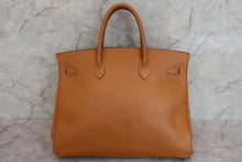 将图片加载到图库查看器，HERMES BIRKIN 40 Ardennes leather Natural sable □B刻印 Hand bag 600100024
