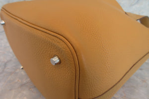 HERMES／エルメス ピコタンロックＭＭ トリヨンクレマンス ナチュラルサブレ □R刻印 ハンドバッグ 700020158