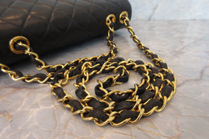 CHANEL/シャネル 中マトラッセシングルフラップチェーンショルダーバッグ ラムスキン ブラック/ゴールド金具 ショルダーバッグ 700070161