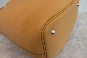 HERMES／エルメス ピコタンロックＭＭ トリヨンクレマンス ナチュラルサブレ □R刻印 ハンドバッグ 700020158