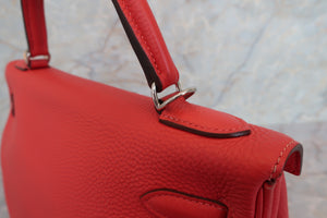 HERMES／エルメス ケリー32 トゴ ルージュピヴォワンヌ □R刻印 ショルダーバッグ 700070002