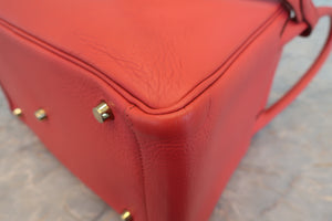 HERMES／エルメス リンディ30 トリヨンクレマンス ブーゲンビリア □O刻印 ショルダーバッグ 700040009