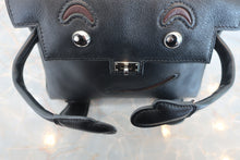 将图片加载到图库查看器，HERMES Kelly Dole Gulliver leather Black/Brown Hand bag 600070152
