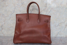 将图片加载到图库查看器，HERMES BIRKIN 35 Ardennes leather Brown □A刻印 Hand bag 600100186
