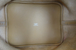HERMES／エルメス ピコタンロックＭＭ トリヨンクレマンス ナチュラルサブレ □R刻印 ハンドバッグ 700020158