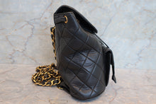 Load image into Gallery viewer, CHANEL Matelasse chain back pack Lambskin Black/Gold hadware Back pack 700100002
