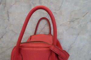 HERMES／エルメス リンディ30 トリヨンクレマンス ブーゲンビリア □O刻印 ショルダーバッグ 700040009