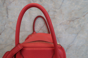 HERMES／エルメス リンディ30 トリヨンクレマンス ブーゲンビリア □O刻印 ショルダーバッグ 700040009