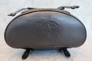 CHANEL Matelasse chain back pack Lambskin Black/Gold hadware Back pack 700100002