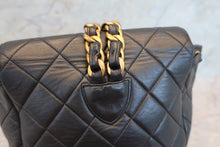 Load image into Gallery viewer, CHANEL Matelasse chain back pack Lambskin Black/Gold hadware Back pack 700100002
