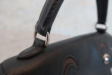 将图片加载到图库查看器，HERMES Kelly Dole Gulliver leather Black/Brown Hand bag 600070152
