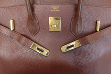 将图片加载到图库查看器，HERMES BIRKIN 35 Ardennes leather Brown □A刻印 Hand bag 600100186
