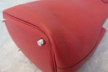 将图片加载到图库查看器，HERMES PICOTIN LOCK PM Clemence leather Rouge garance □Q刻印 Hand bag 800020071
